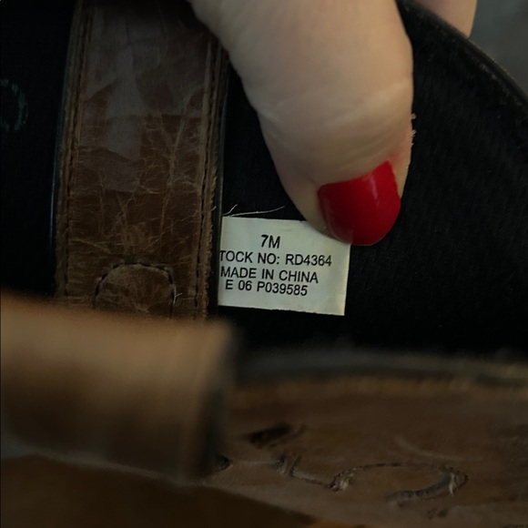 Durango Western Cowboy Cowgirl Boots Pointy Toe Distressed Brown‎ Womens size 7 - Picture 10 of 11